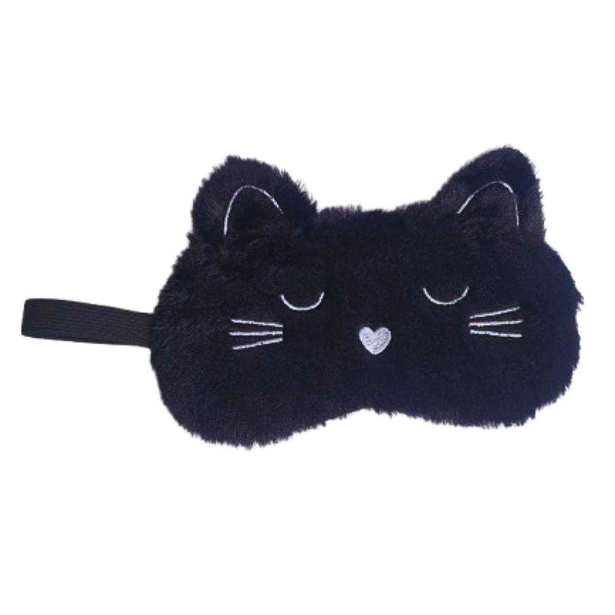 Máscara De Descanso / Tapa Olhos Pelúcia Gato Preto Máscara De Descanso / Tapa Olhos Pelúcia Gato Preto